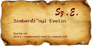 Szeberényi Evelin névjegykártya